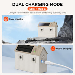 Dog bark deterrent 50-foot range provides wide coverage.
