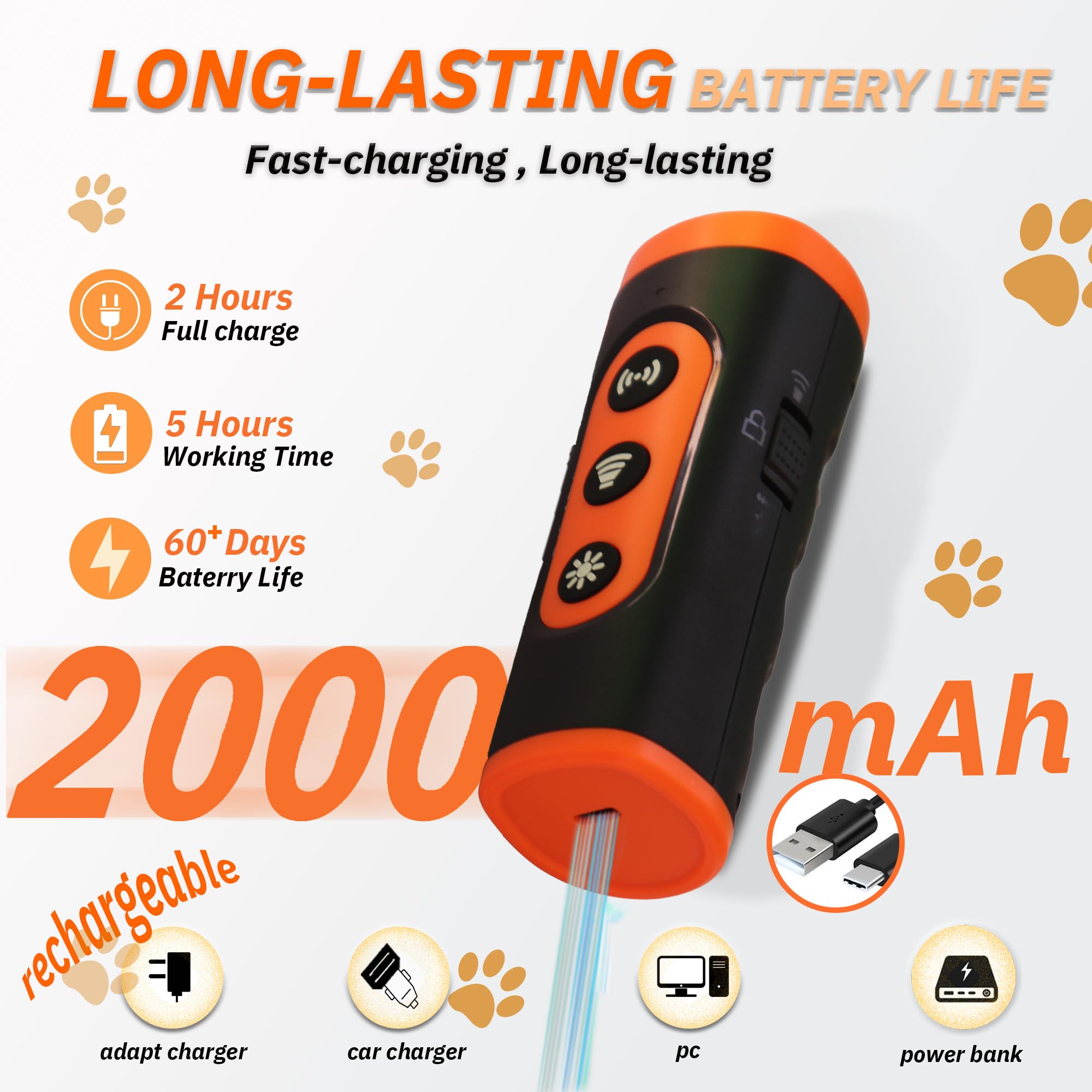 Dog Bark Deterrent Device frequency variation enables adaptation to different dogs.