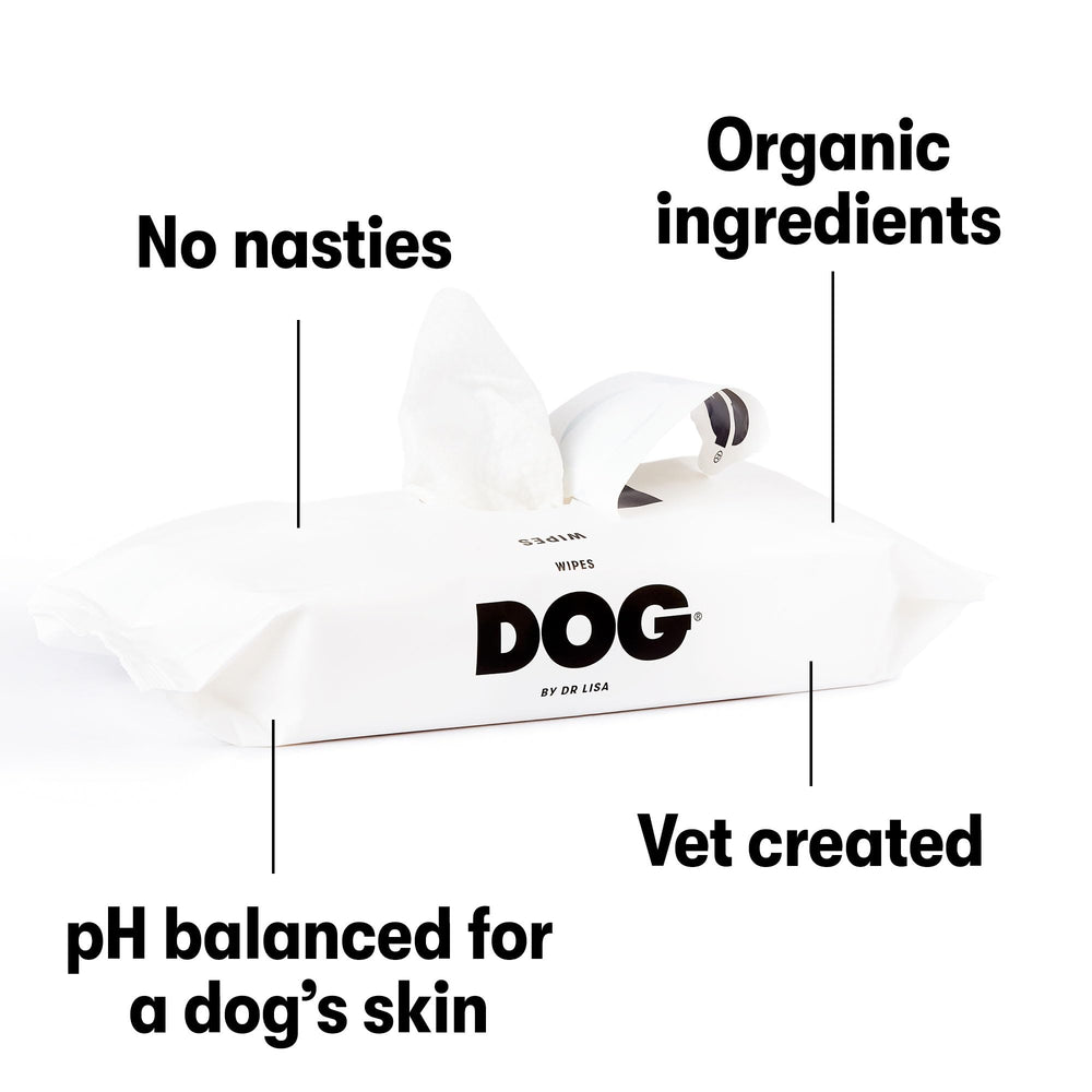 Compostable bamboo wipes from DOG by Dr Lisa emphasize sustainability