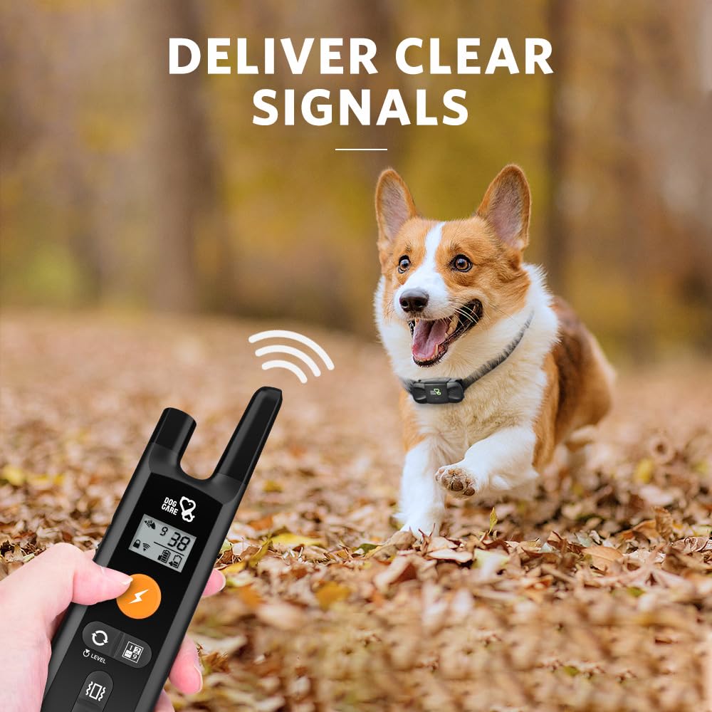 DOG CARE rechargeable collar supports long sessions without frequent charges