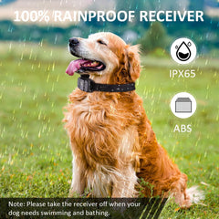 DOG CARE shock collar receiver adjustable band demonstrates size range from 7 to 25.2 inches.