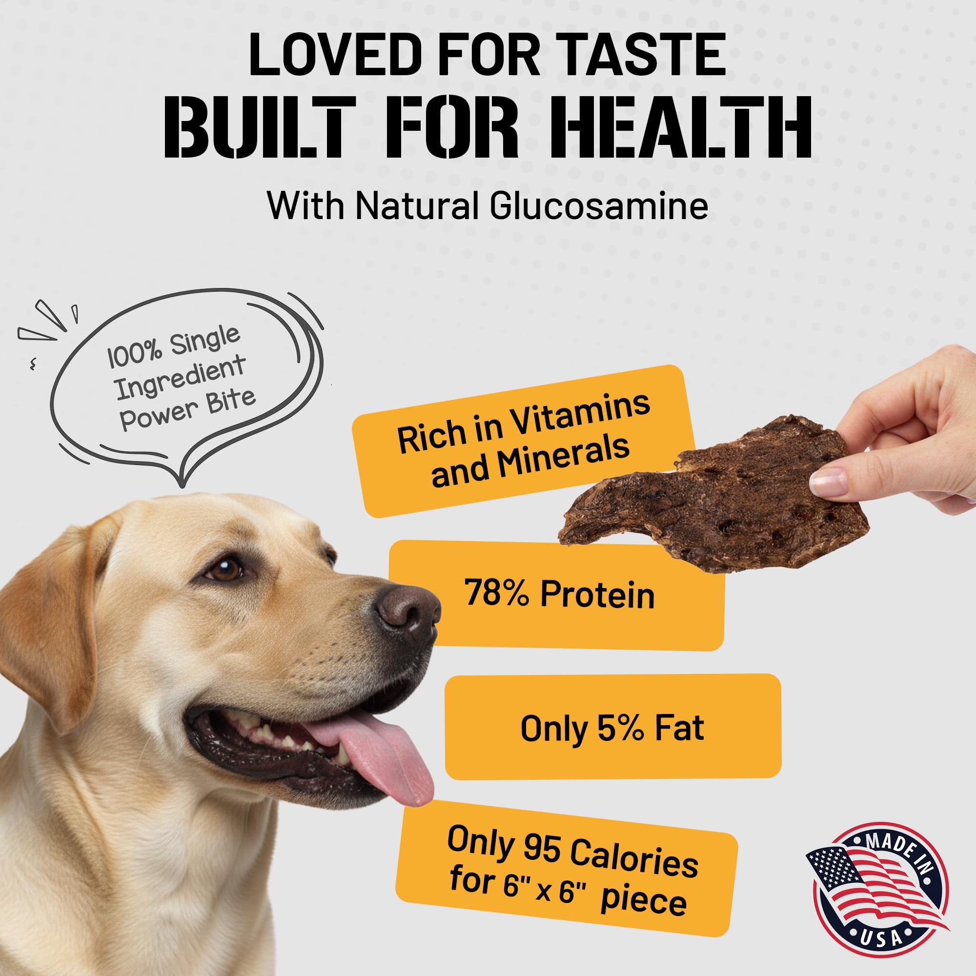 Dog Chits bison lung fillets closeup showcases chewy texture for gentle chewing and easier digestion.