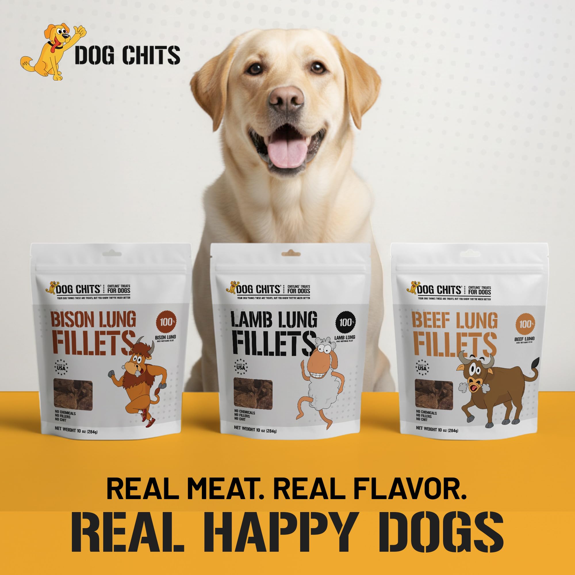 Dog Chits bison lung fillets soft chews are easy to break for portion control.