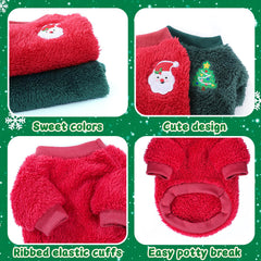 Dog Christmas Sweater two-pack setup shows color options