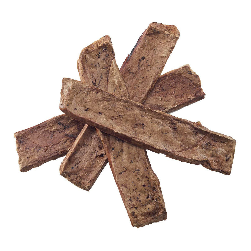Dog Delights Beef Tendersticks break-size bite—easy portion for all sizes.