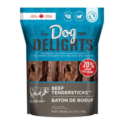 Dog Delights Beef Tendersticks pack—wholesome reward for dogs.