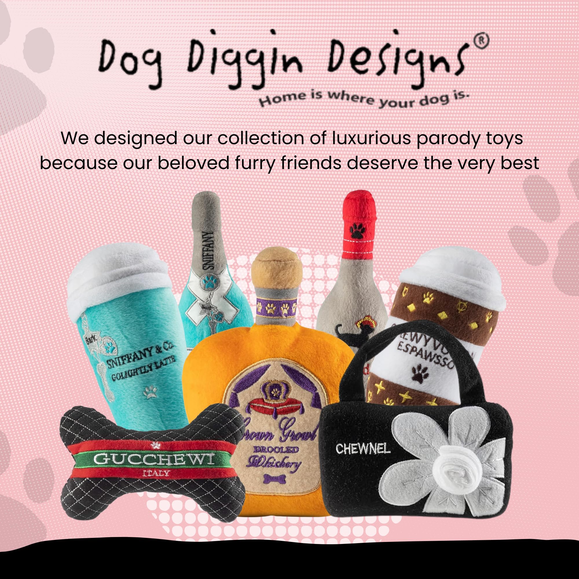 Dog Diggin Designs Runway Pup gift-ready-packaging image suggests easy gifting and delightful unboxing.