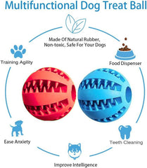 Dog Enrichment Puzzle Ball showing durable BPA-free TPR material resists aggressive chewing