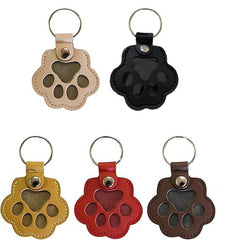 Dog fur storage keychain collection with clear compartments preserves memories.
