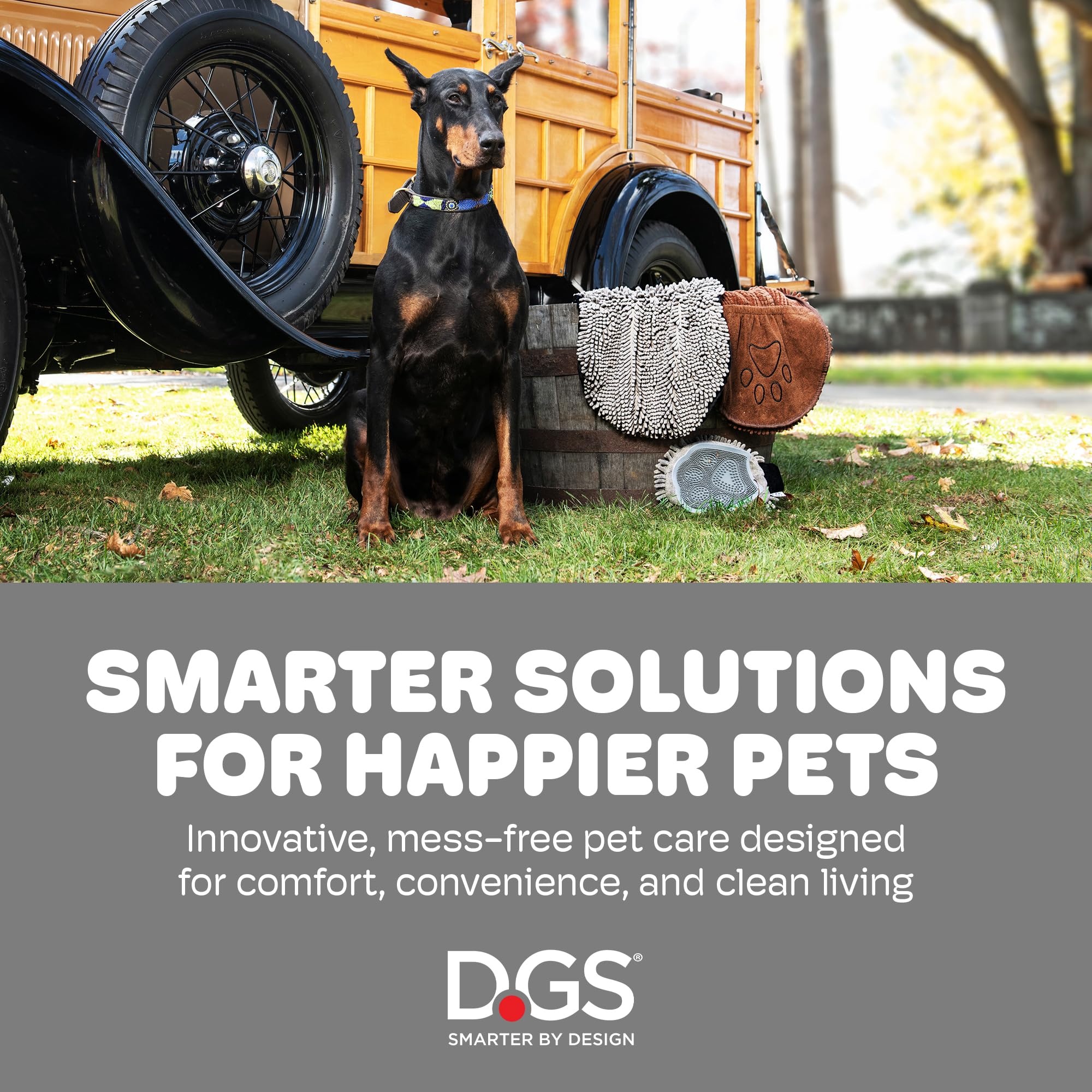 Dog Gone Smart Dirty Dog Doormat machine-washable care shot emphasizes easy upkeep