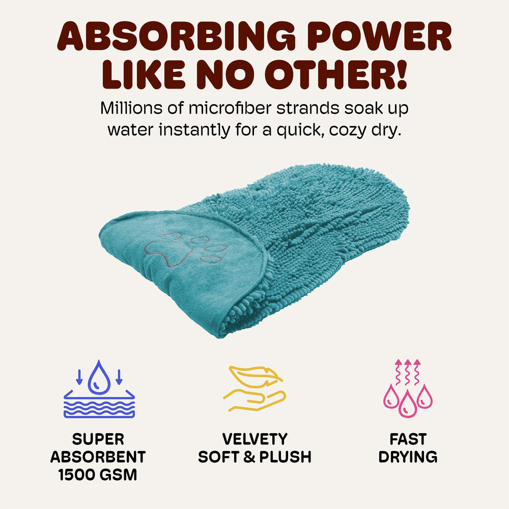 Dog Gone Smart Dirty Dog Shammy close-up reveals ultra-soft microfiber texture