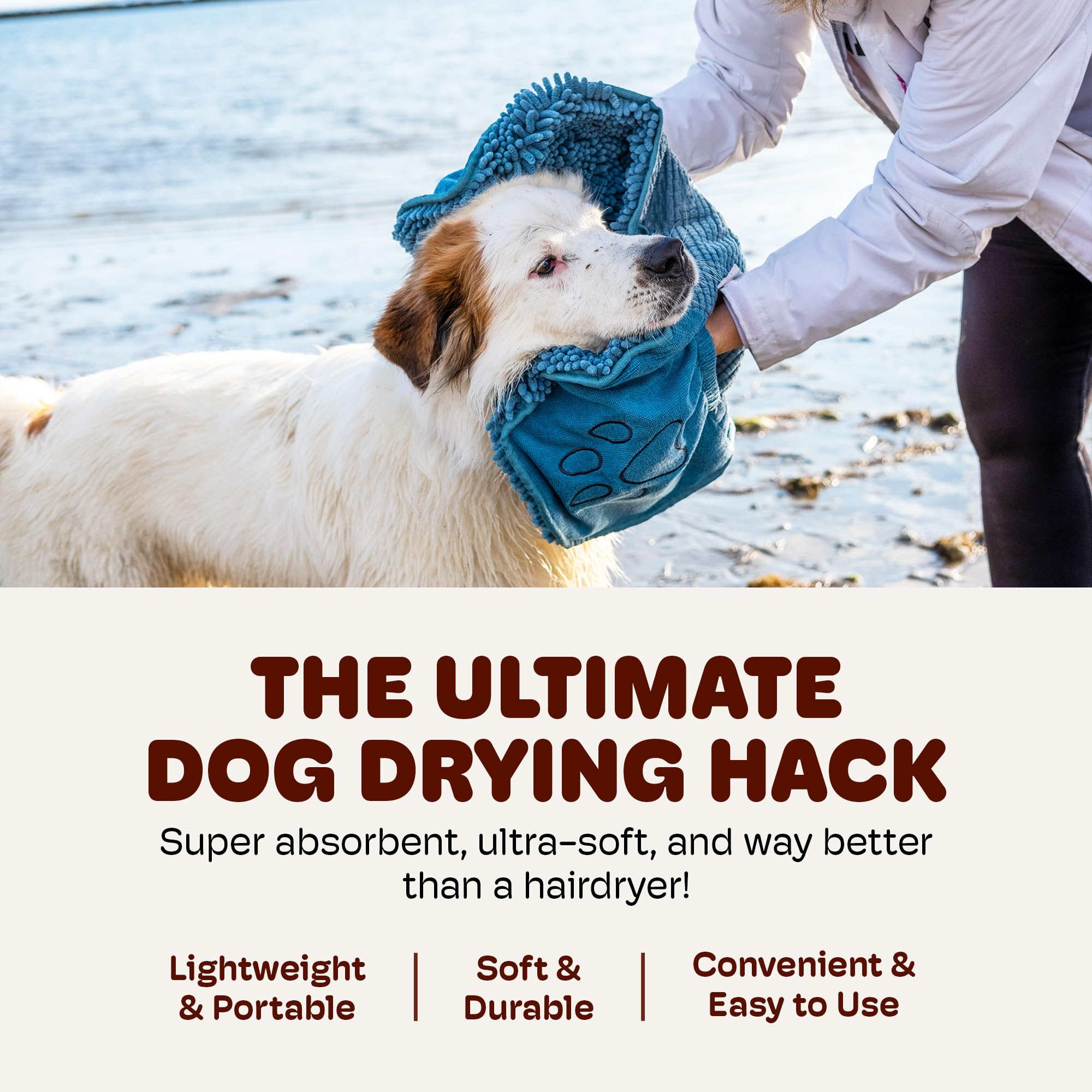 Dog Gone Smart Dirty Dog Shammy machine washable for repeated use