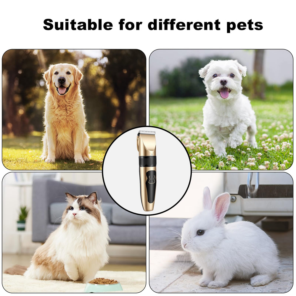 Dog grooming clippers suitable for dogs and cats with versatile lengths.