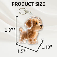 Dog Hair Keychain: stainless steel pendant provides durable, discreet memorial.