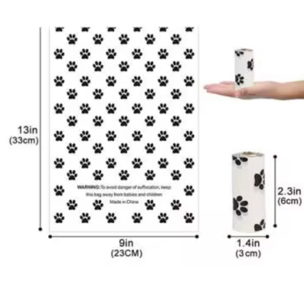 Dog leash poop bag dispenser keeps cleanup supplies handy on walks.