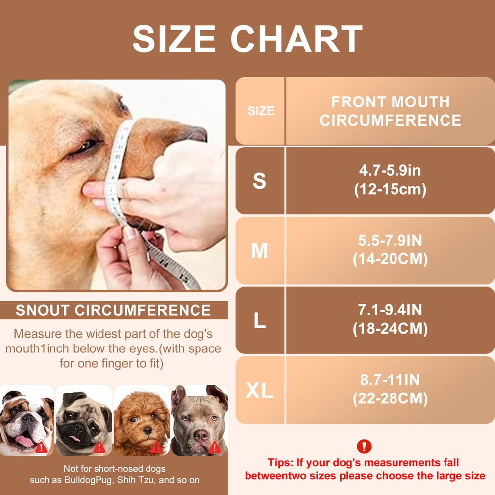 Dog Muzzle large used during grooming and vet visits for safety.