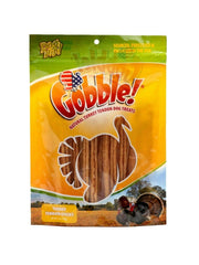 Dog Nip Gobble Turkey Tendon Sticks 6 oz bag highlighting ready-to-gnaw chews.