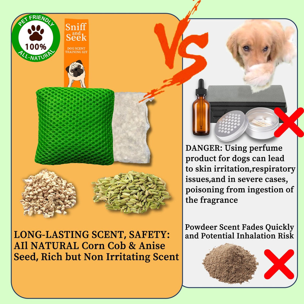 BabieDtOyG dog scent training kit green side view for indoor-outdoor play
