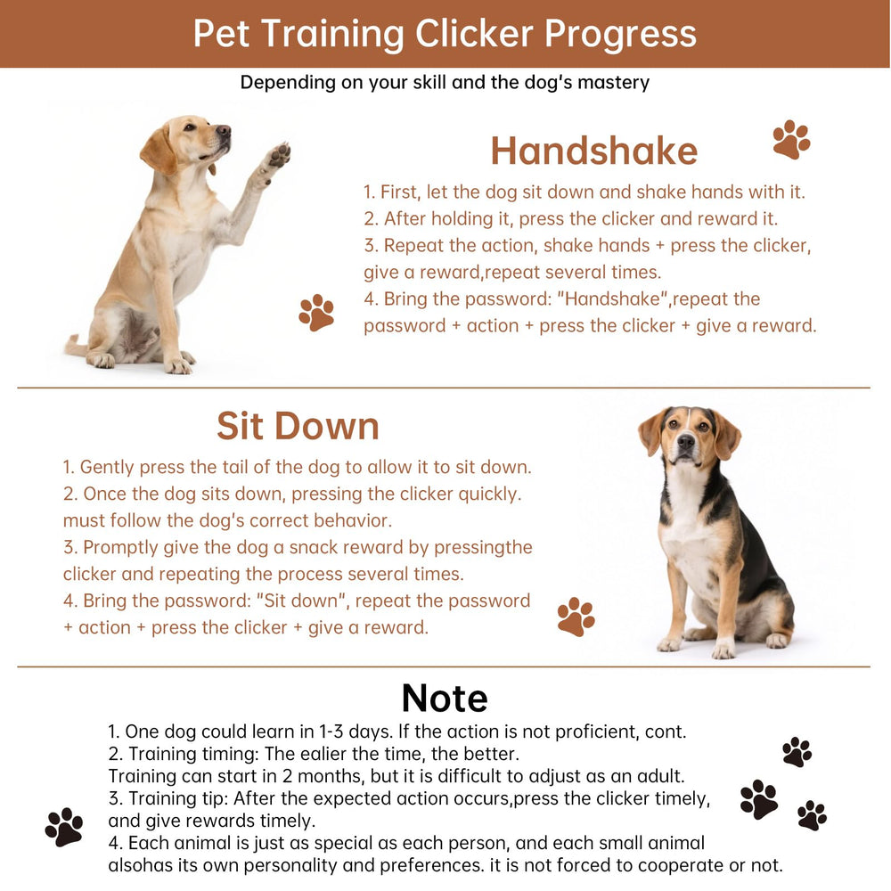 Dog Training Clicker worn on leash for hands-free training sessions