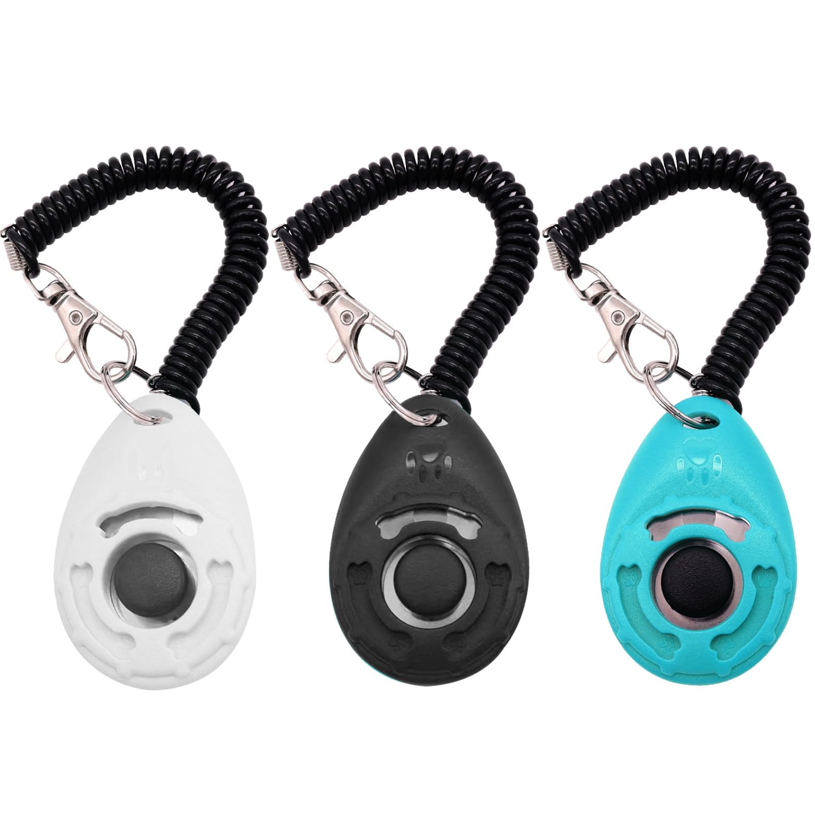 Dog Training Clicker with Wrist Strap Black for crisp obedience cues
