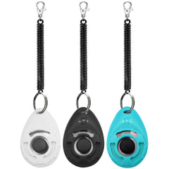 Dog Training Clicker with Wrist Strap Water Lake Blue for clear signal cues