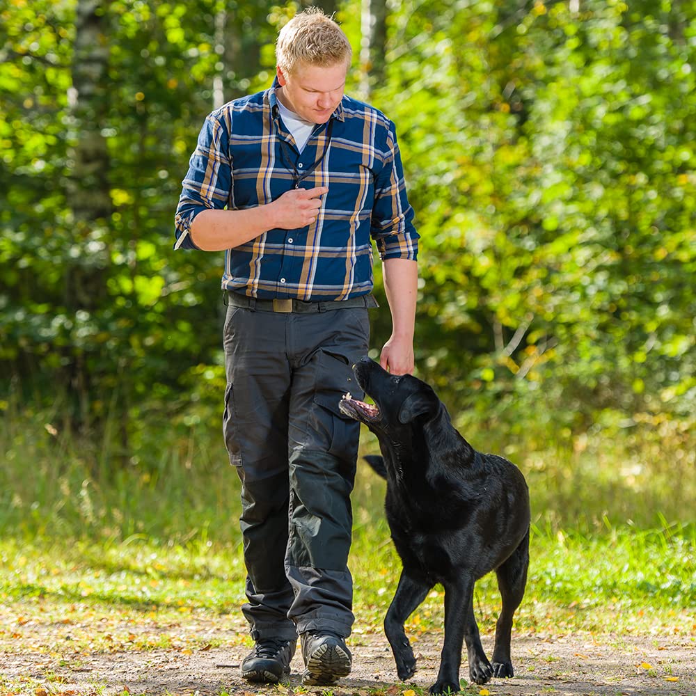 Dog Training Whistles in black to match gear and training outfits.