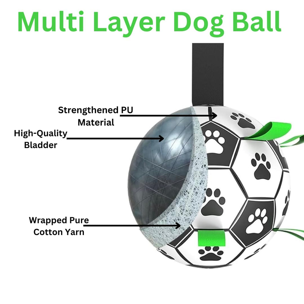 DogBall paw print design adds visibility and playful vibe during sessions.
