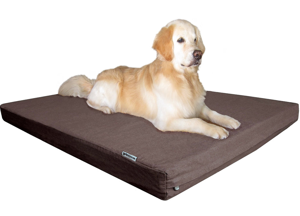 Dogbed4less memory foam provides durable support for long-lasting comfort.