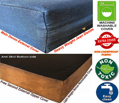 Dogbed4less waterproof internal cover closeup protecting the core