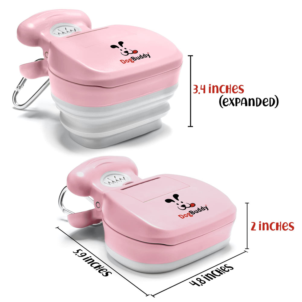 DogBuddy Pooper Scooper built-in bag attachment for quick bags.