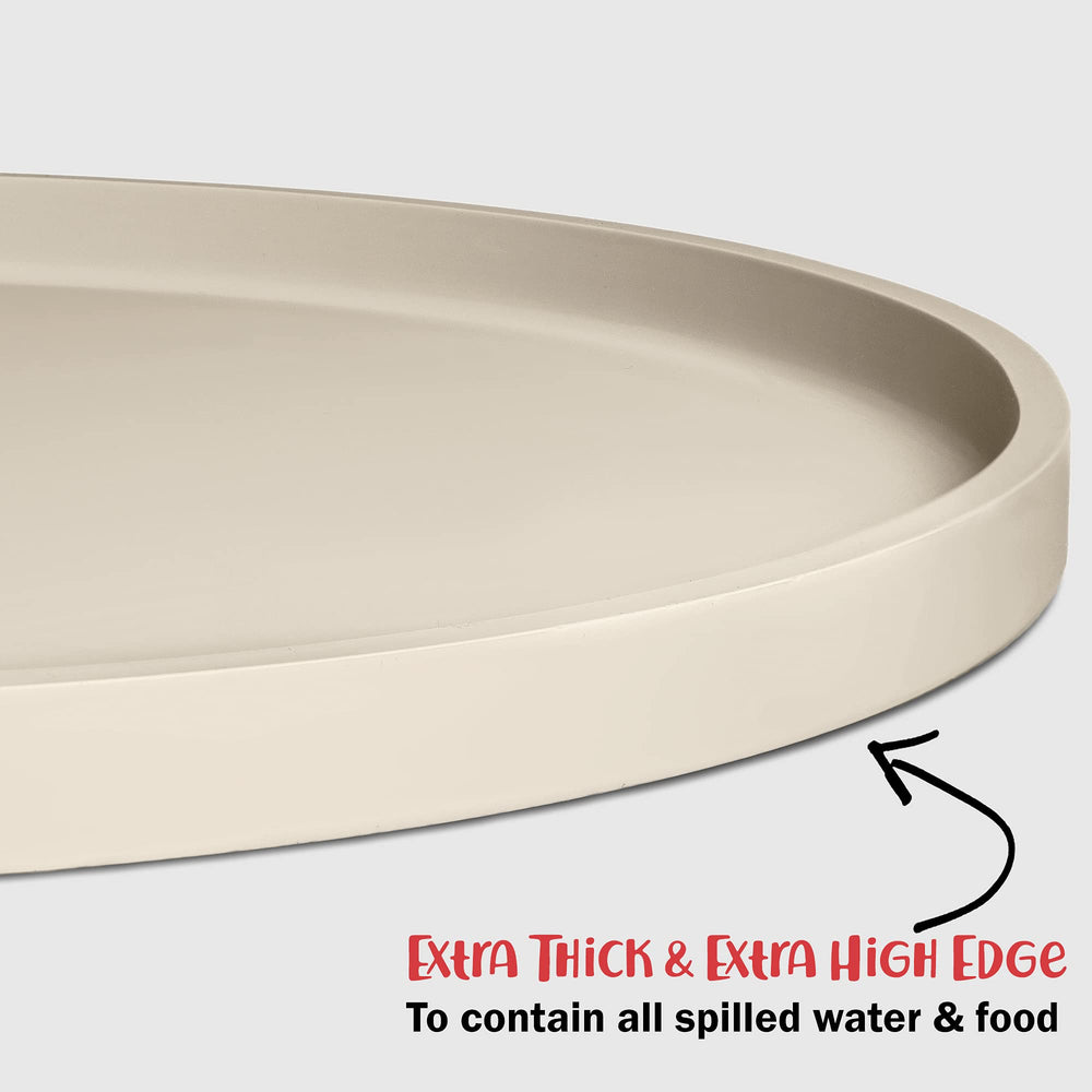 DogBuddy small-19x11-dog-food-mat fits compact spaces for small dogs.