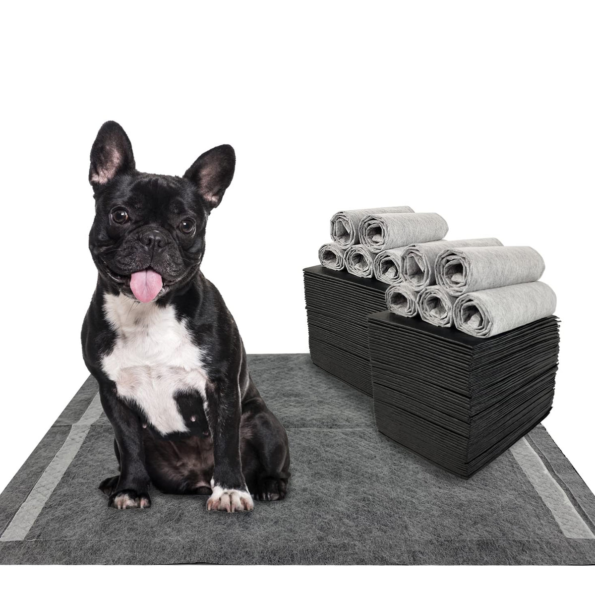 Dogcator Charcoal Pads six-layer absorption for quick liquid capture and mess reduction.