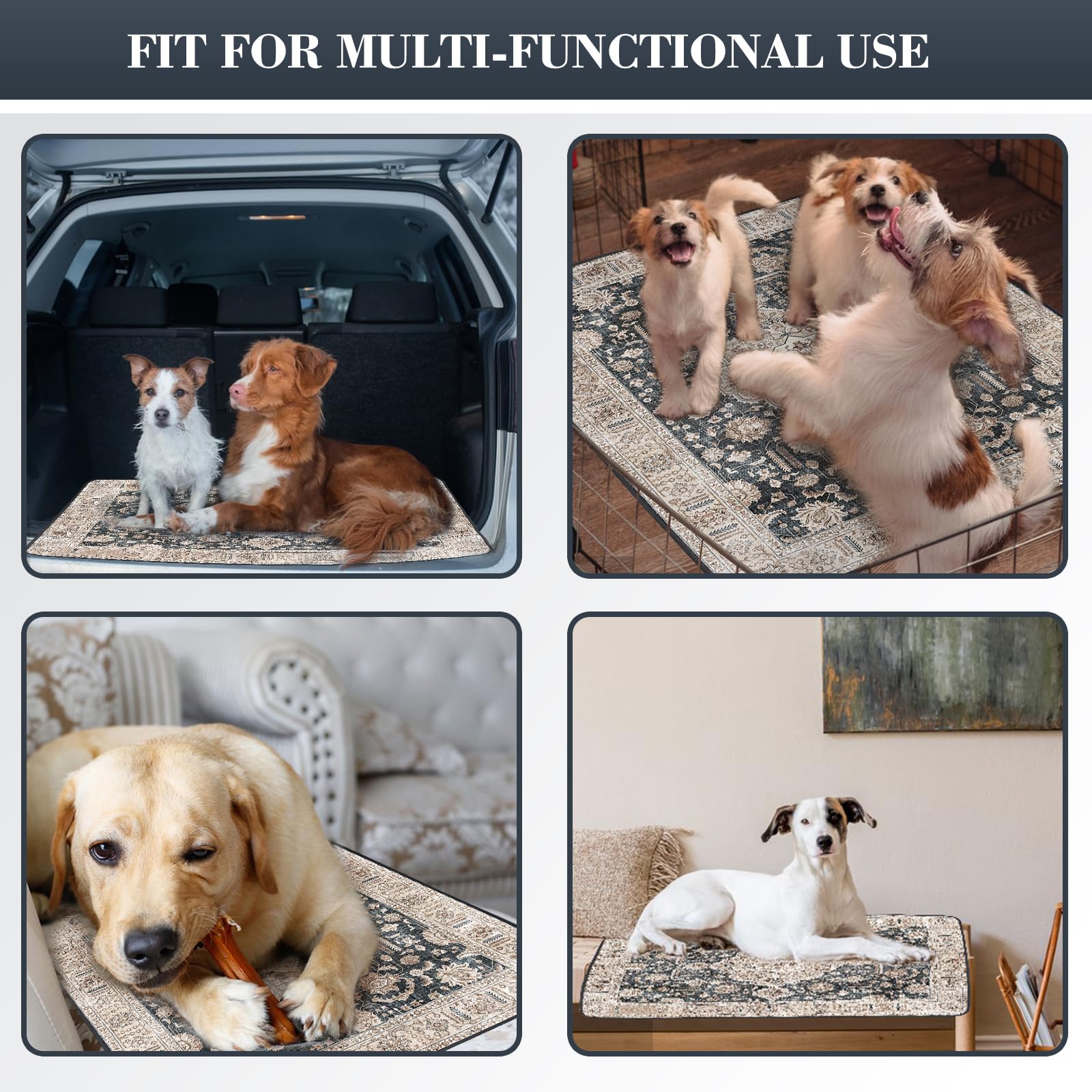 Dogcator machine-washable pad simplifies cleanup after messes.