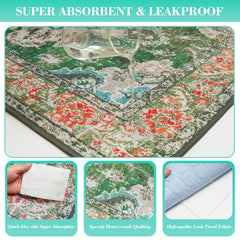 Dogcator Thicken Washable Pee Pad bottom view with adhesive dots for anti-slip stability