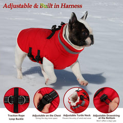 Dogcheer adjustable straps secure a precise comfortable fit around chest and belly