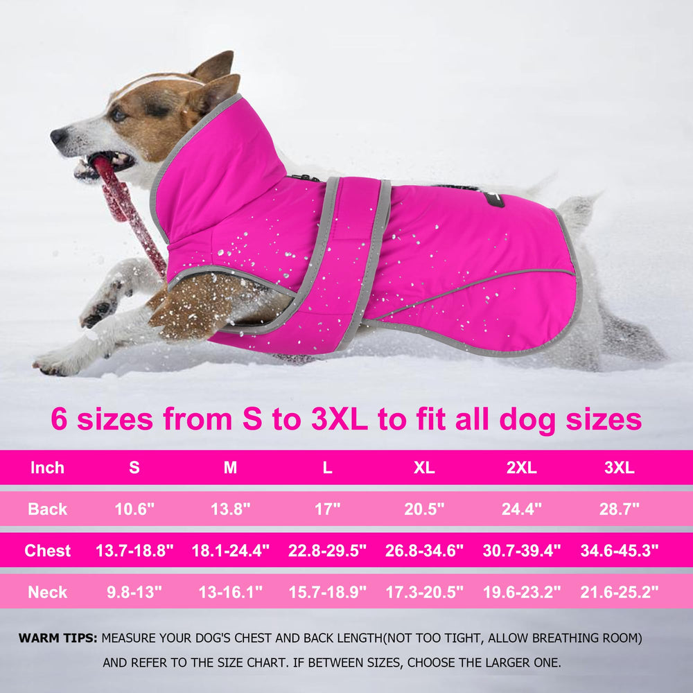 Dogcheer dog coat adjustable hook loop for secure fit