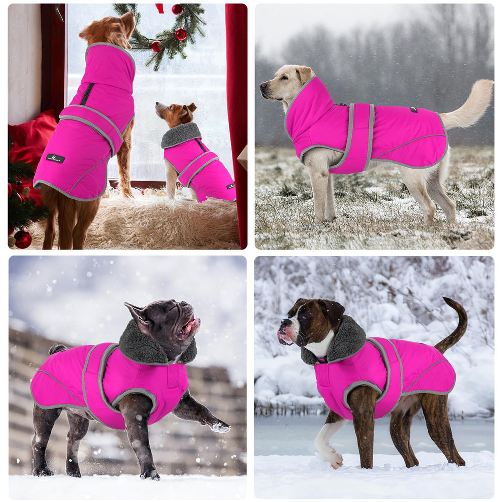 Dogcheer pink coat easy on-off with bottom opening