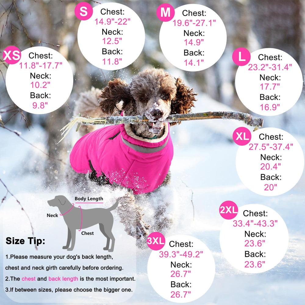 Dogcheer dog jacket with harness pink side view shows integrated harness convenience.