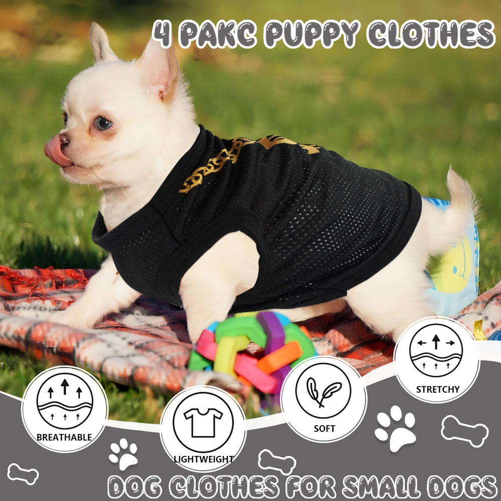 Dogclothes XXS back view shows easy on-off design for quick dressing