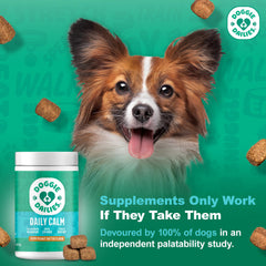 Doggie Dailies calming chews soft chews closeup highlighting tasty texture