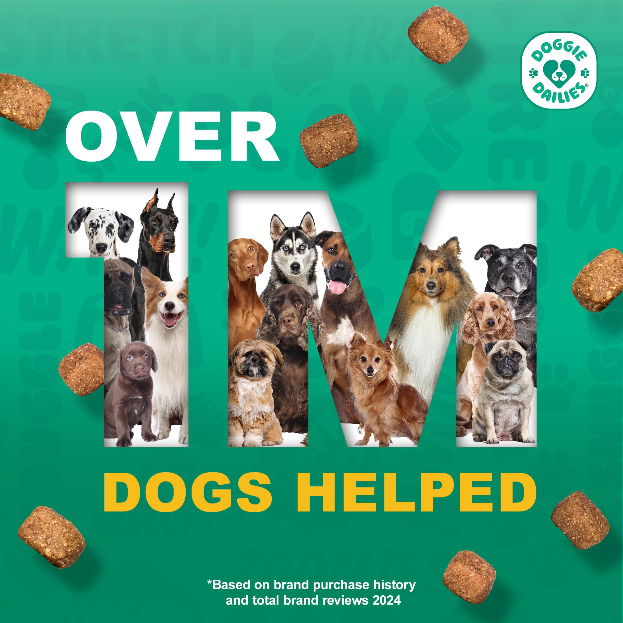 Doggie Dailies glucosamine and chondroitin ingredients—core joint support blend.