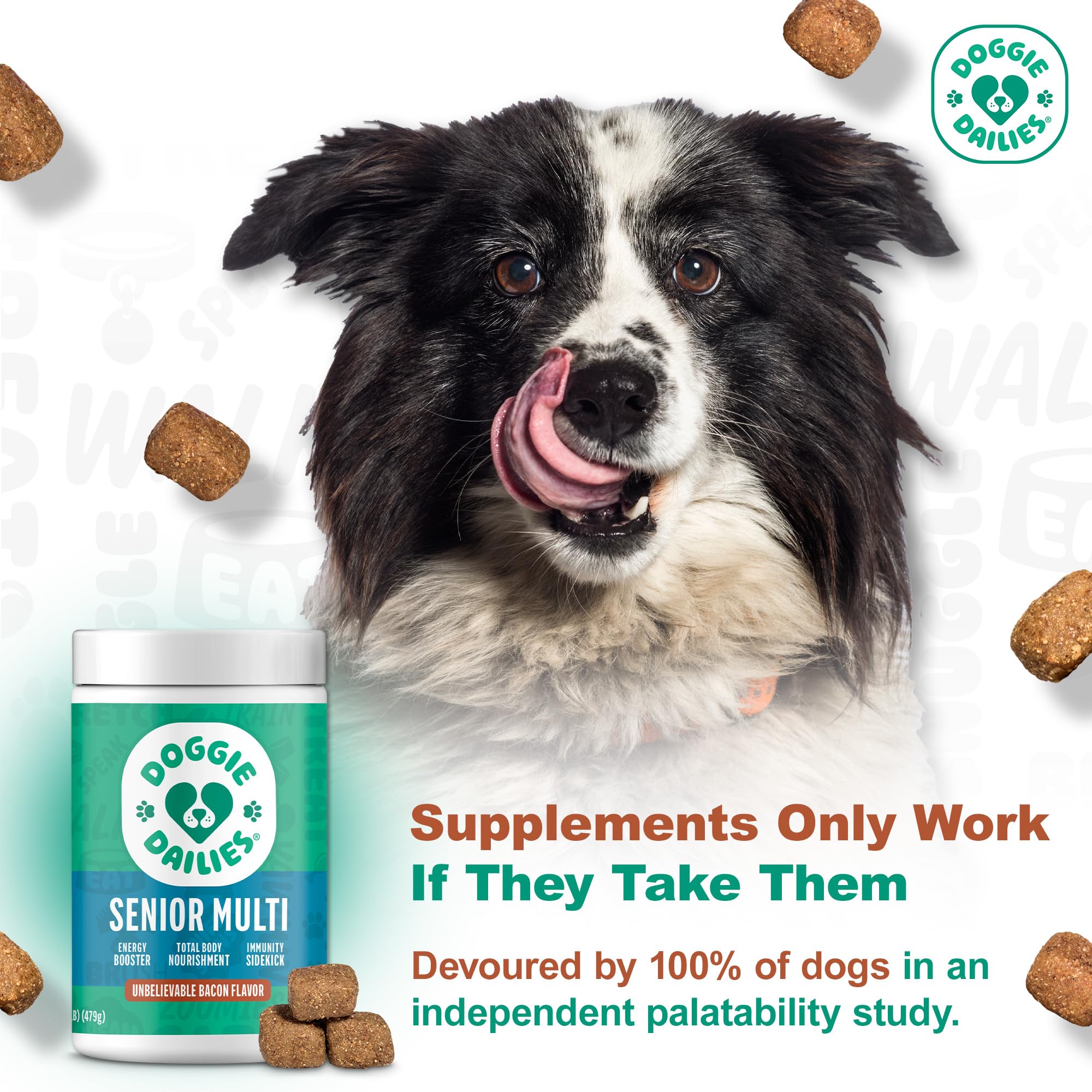 Doggie Dailies Senior Essentials Vitamin ingredients glucosamine for joint comfort