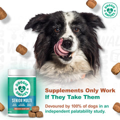 Doggie Dailies Senior Essentials Vitamin ingredients glucosamine for joint comfort