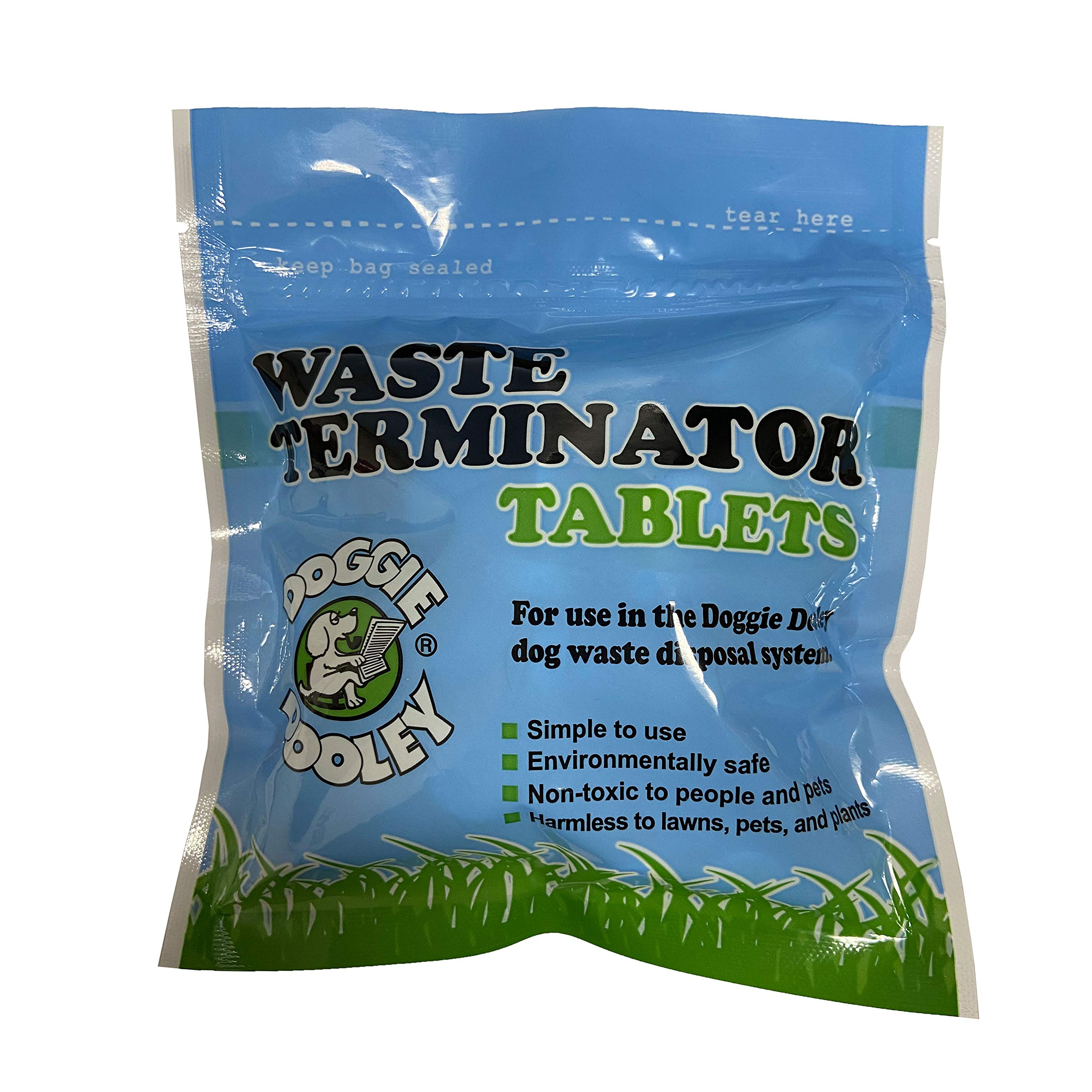 Doggie Dooley 36 waste tablets bottle for easy weekly waste digestion in your system.