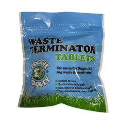 Doggie Dooley 36 waste tablets bottle for easy weekly waste digestion in your system.