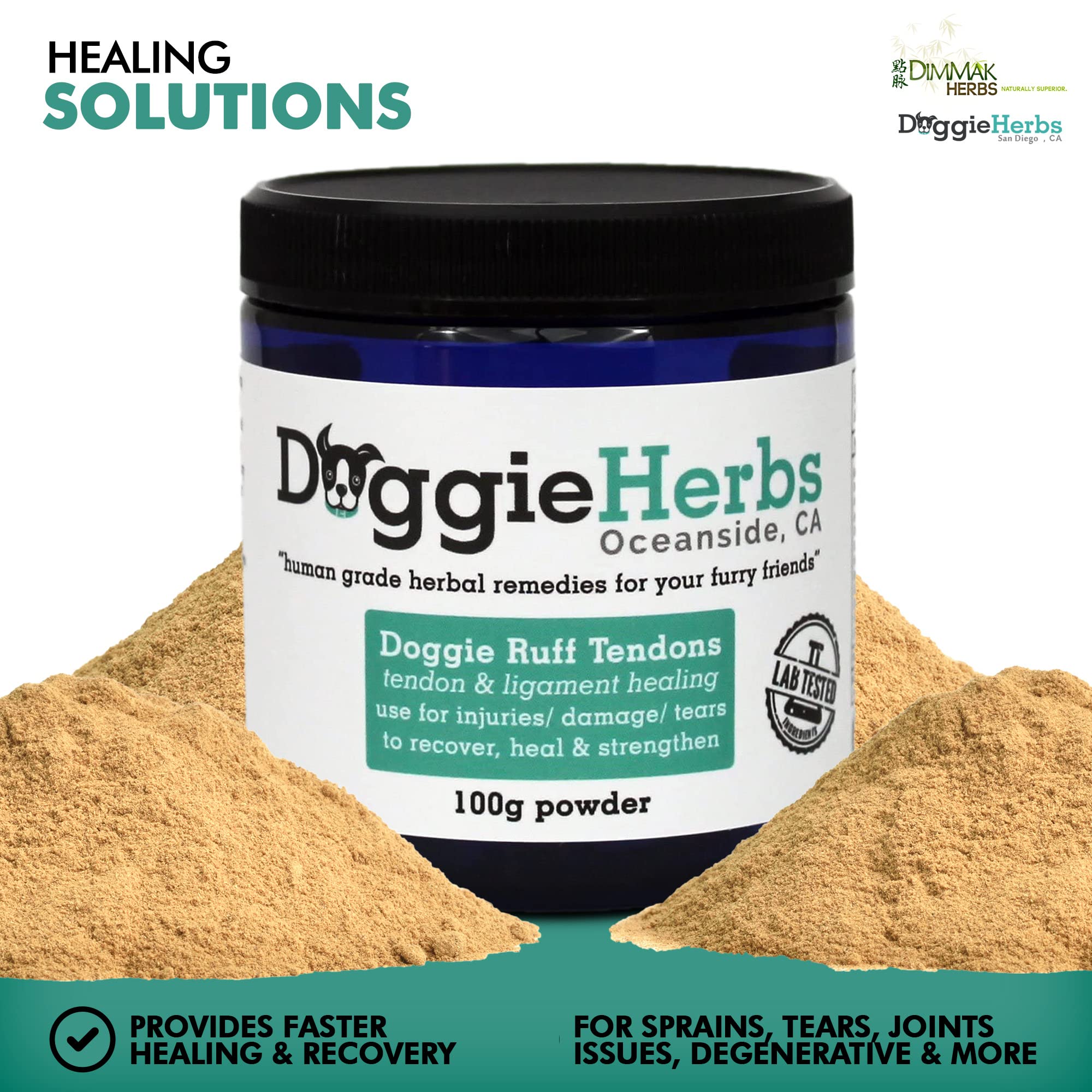 Doggie Herbs dog mobility scene emphasizes improved movement confidence.