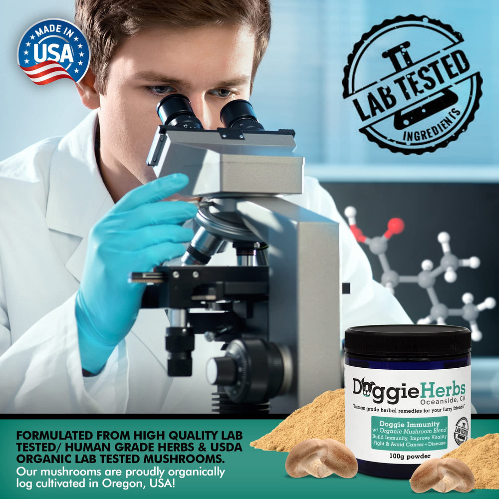 Doggie Herbs Human Grade Purity emphasizes premium, safe ingredients for canine wellness