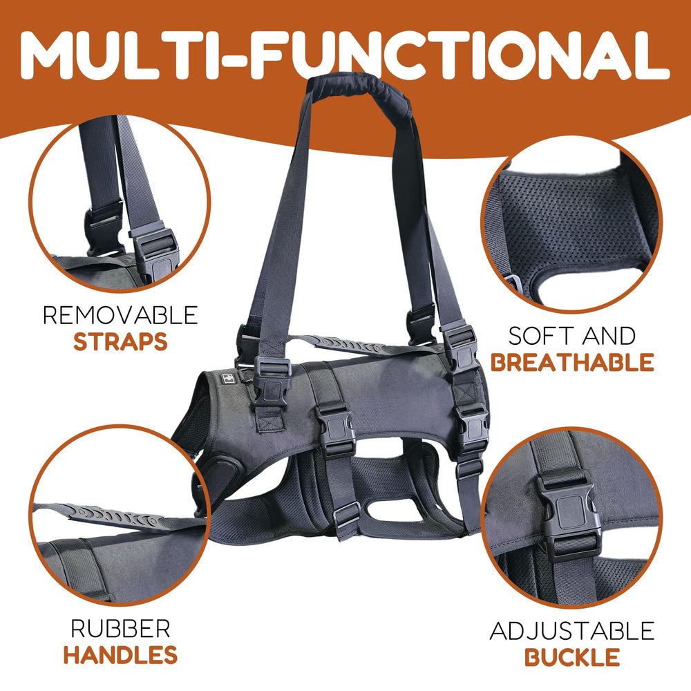 Doggie Stylz Lift Harness - puente-frontal: facilita colocar al perro con suavidad.