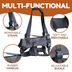 Doggie Stylz Lift Harness - puente-frontal: facilita colocar al perro con suavidad.