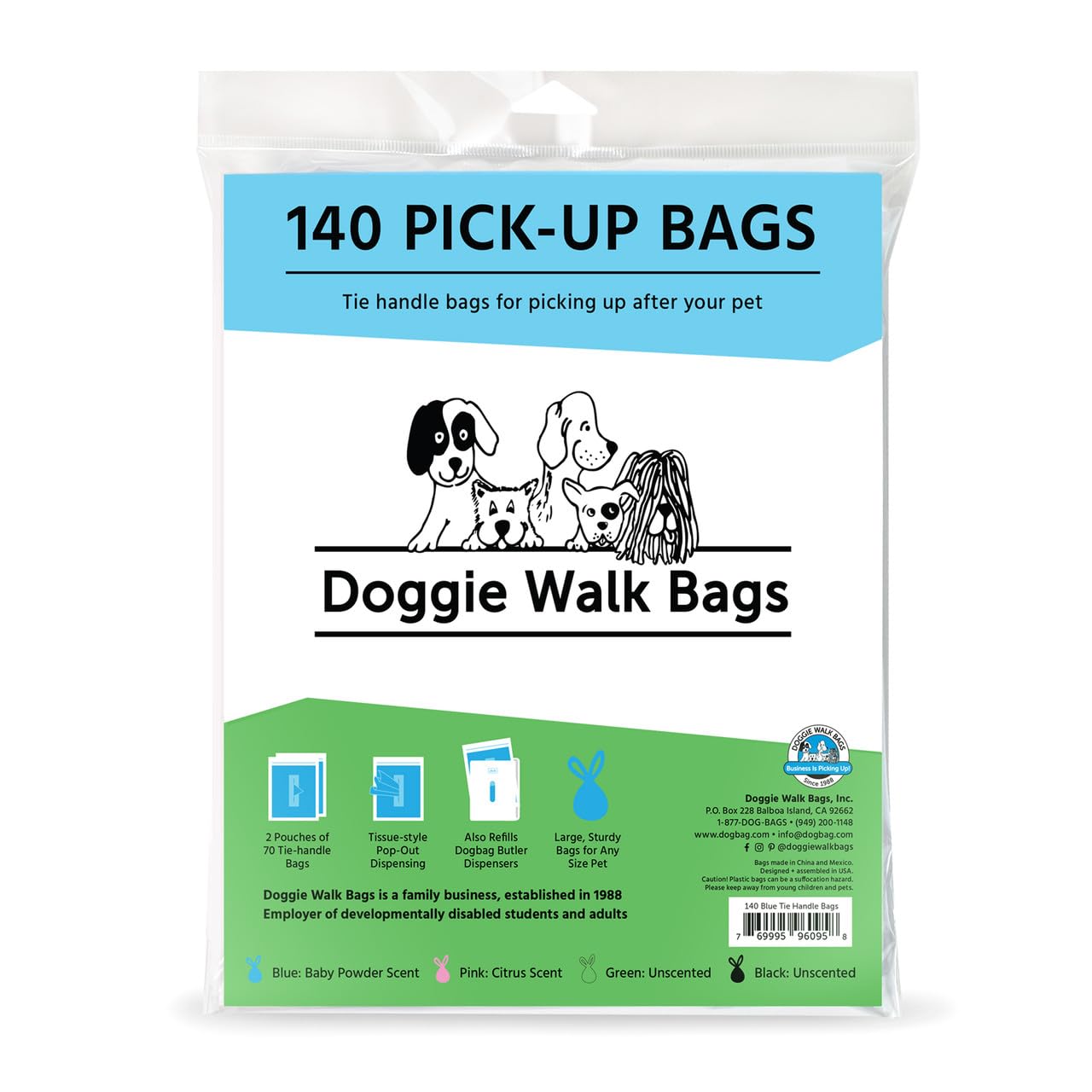 Doggie Walk Bags odor-locking keeps parks fresher during walks